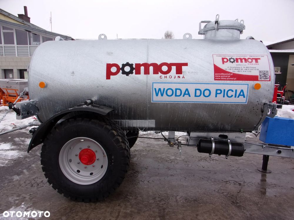 Pronar Przyczepa-Cysterna-Beczkowóz do transportu, przewozu, dostarczenia wody pitnej T507/5 POMOT 5000 Litró, Wóz Asenizacyjny POMOT T507/3 - 4000 litrów, nie Meprozet - 1