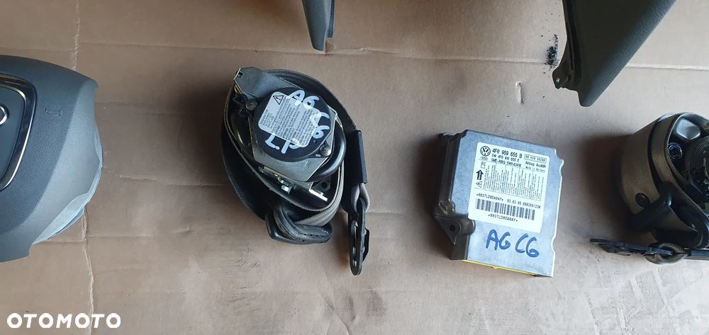 Konsola poduszki pasy AIRBAG  sensor zestaw naprawczy Audi A6 C6 Szara - 6