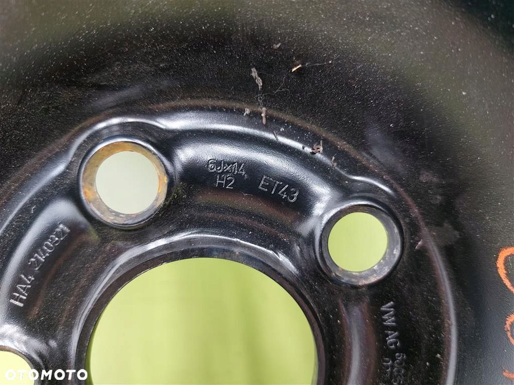 Koło zapasowe FELGA normalne Skoda Fabia I 5x100 6J X 14 ET 43 OPONA - 9