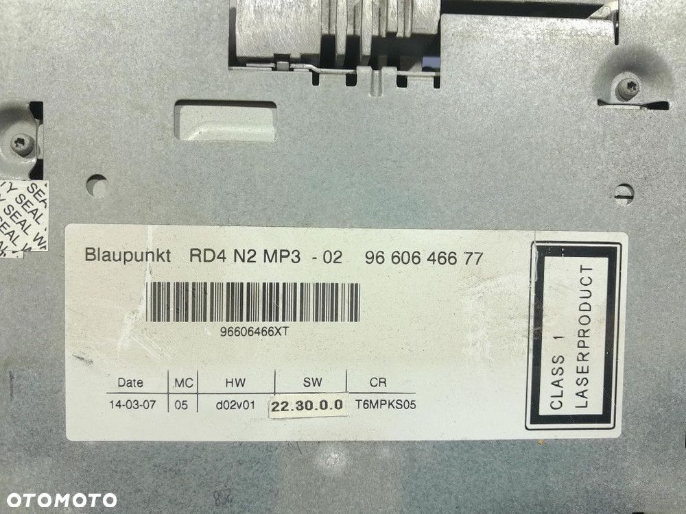 CITROEN C8 RADIO FABRYCZNE CD MP3 9660646677 - 6