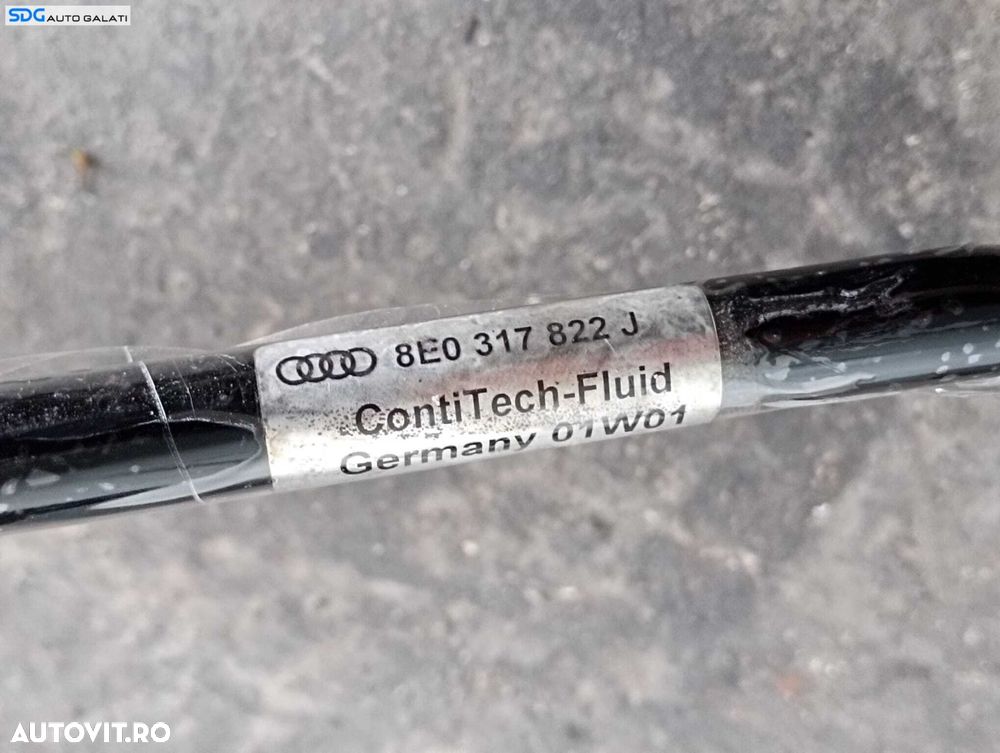 Conducta Conducte Teava Tevi Racire Ulei Lichid Transmisie Cutie Viteze Automata Audi A4 B6 2.5 TDI 2001 - 2005 Cod 8E0317818E 8E0317821J 8E0317822J [M5361] - 5