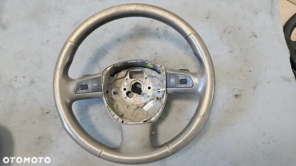 Kierownica skóra skórzana multifunkcja łopatki Audi A6 C6 2004-2008r 4F0419091AQ - 2