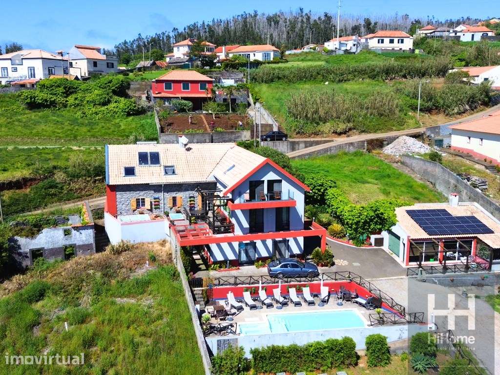 Moradia T8 em zona tranquila, com piscina e vista mar em Fajã Ovelh... - Grande imagem: 2/45