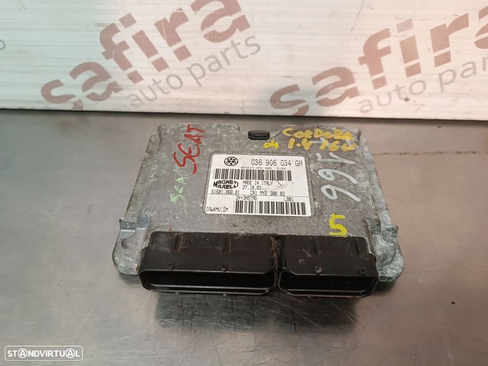 UNIDADE / CENTRALINA DO MOTOR SEAT IBIZA III 6L / CORDOBA 1.4 16v 036906034GM 61601.068.01 IAW4MVGM - 1