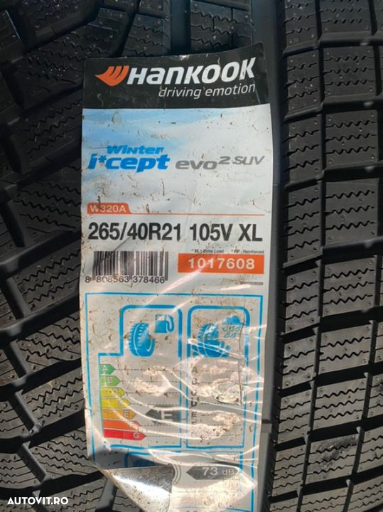 vand 2 anvelope 265/40/21 hankook de iarnă noi - 2