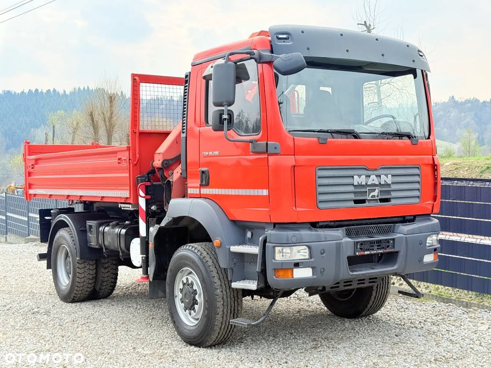 MAN * TGM 18-280 MAN 4x4 HDS Palfinger PK10500 * Kiper Wywrotka * Bardzo Dobry Stan - 26