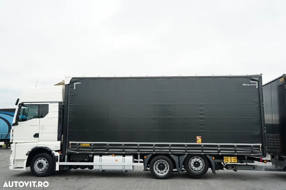 MAN TGX 26.480 / COMBINAȚIE TANDEM 120 M3 / TRAVERSE / MEGA / PUNȚĂ RIDICATĂ / ACOPERIȘ RIDICAT / CAMERĂ / + REMORCĂ WIELTON / PUNȚĂ RIDICATĂ / PUNȚI SAF - 9