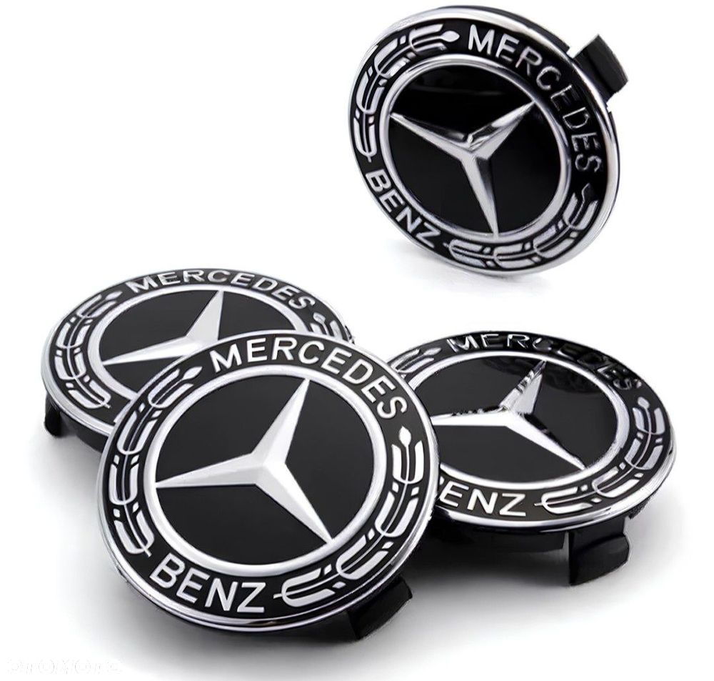 Oryg. Dekielek Zaszlepki Kapsle  do felg 75/70mm Mercedes-Benz - 1