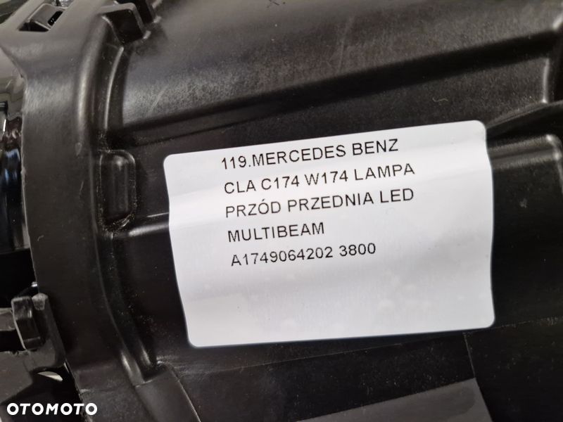 MERCEDES CLA C174 W174 LAMPA PRAWY PRZÓD REFLEKTOR LED MULTIBEAM EU A1749064202 - 11