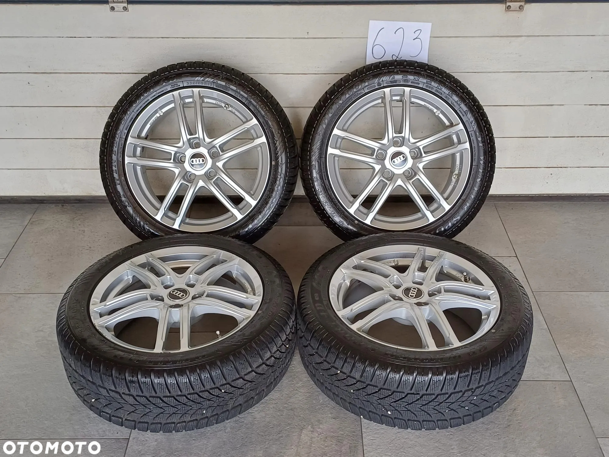 NR 623 Koła Zimowe Alufelgi AUDI A4 225/50/17 Dunlop ok. 6-7mmp ok. 6-7mm - 2