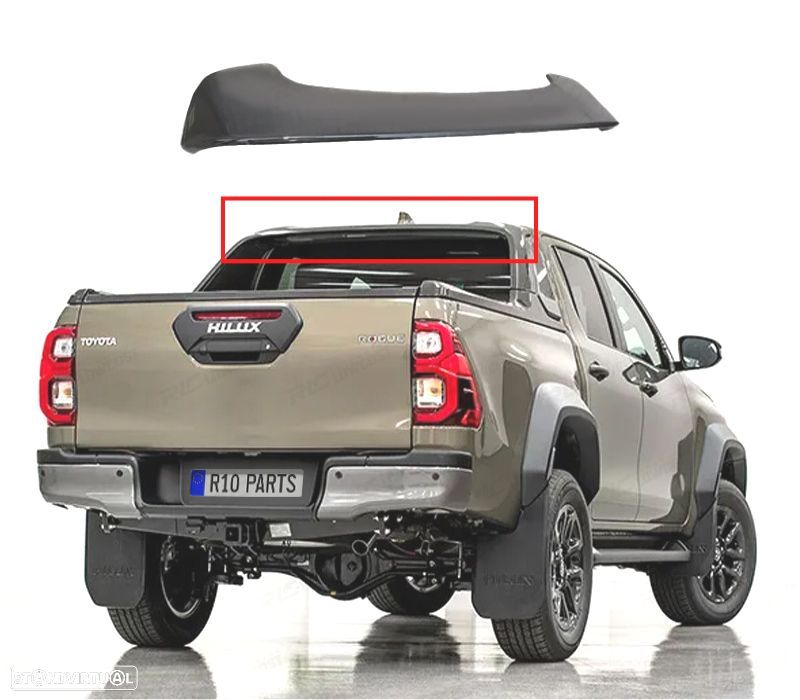 AILERON TOYOTA HILUX 20- PRETO BRILHANTE - 1
