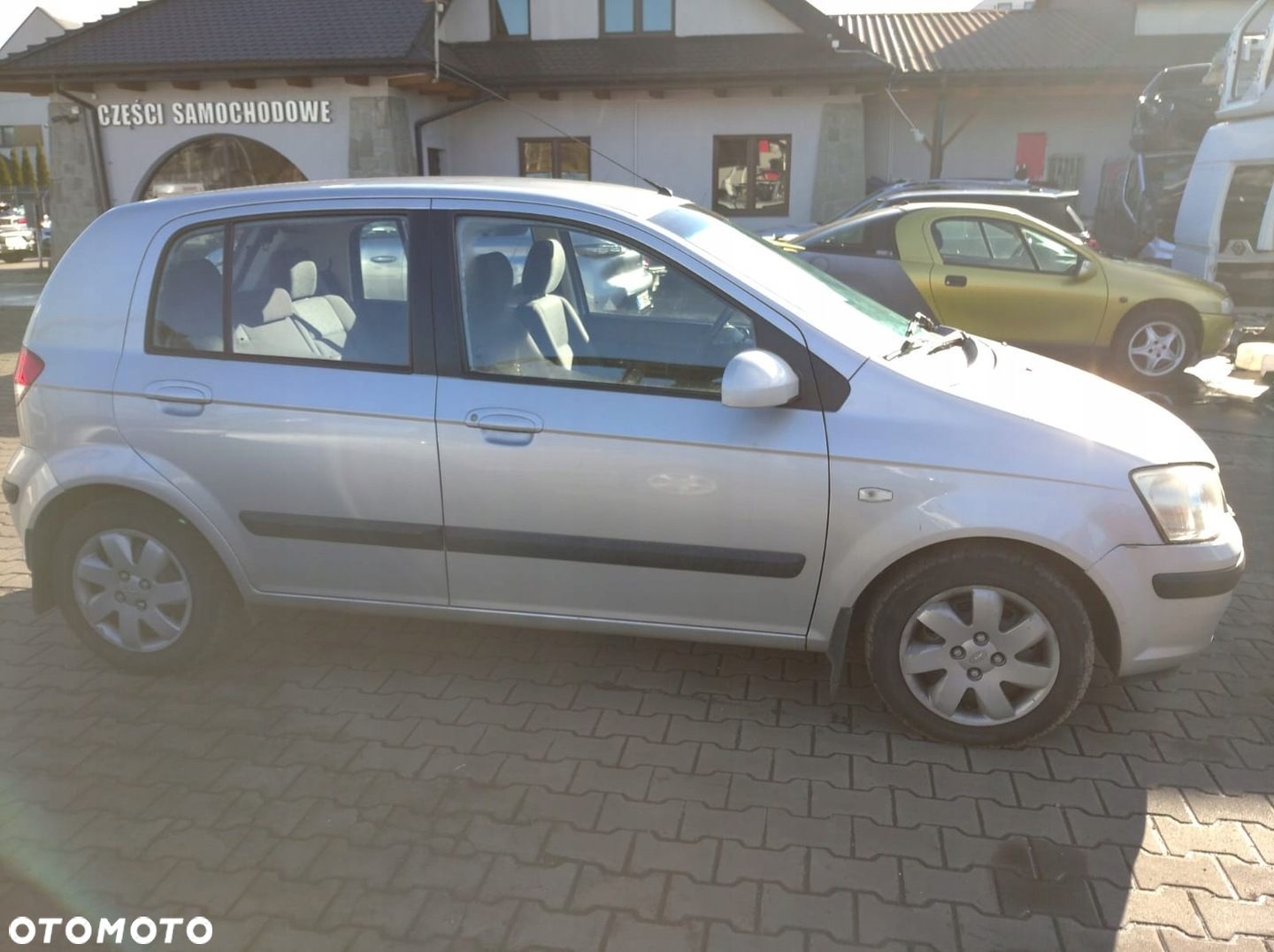 HYUNDAI GETZ 02- HB 5D DRZWI PRAWE PRZÓD PRZEDNIE SREBRNE CS - 1