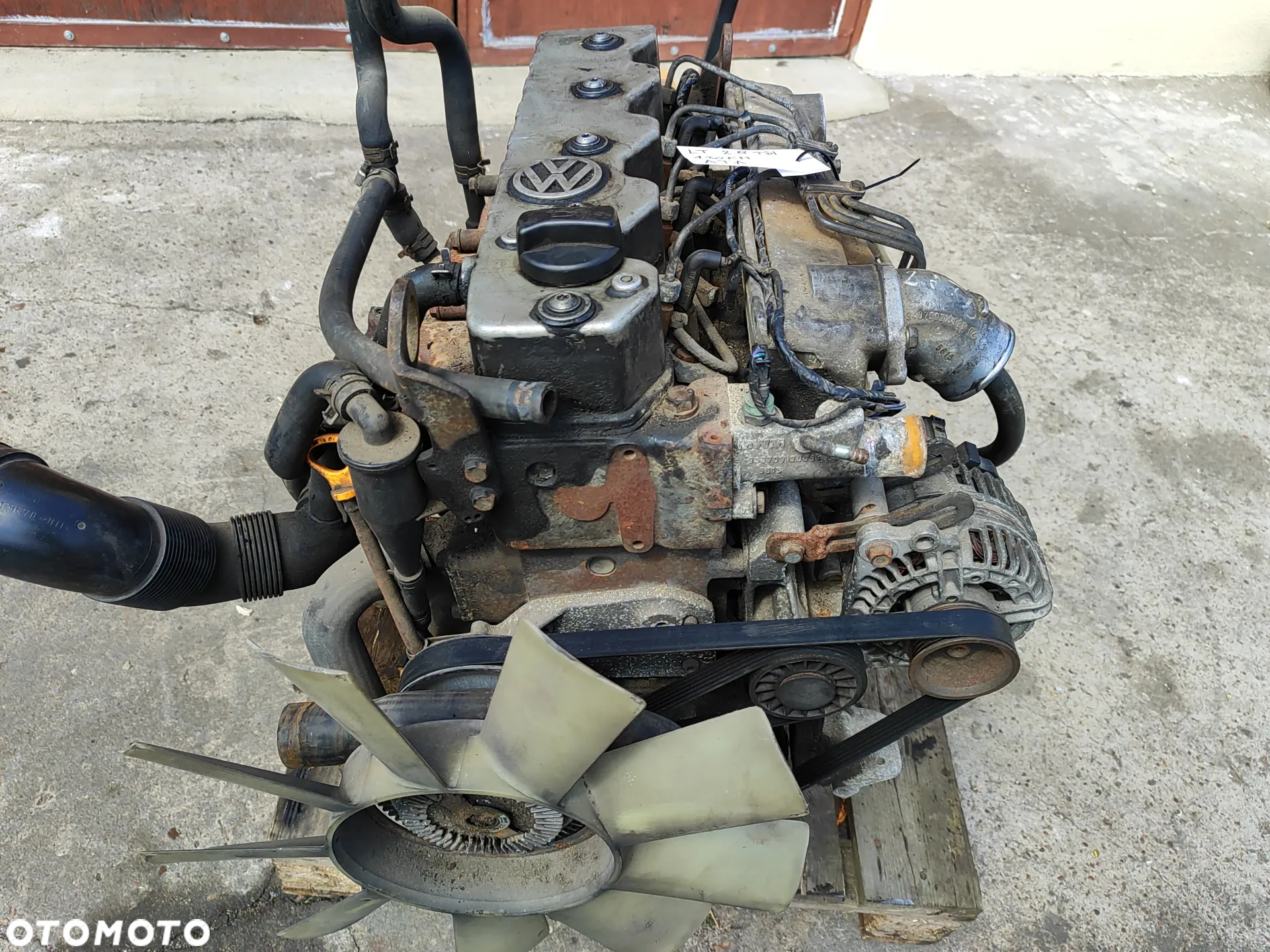 Silnik 2.8 TDI 130KM ATA kompletny ze wszystkim pompa na linkę Volkswagen LT II 96-02 Film z pracą  | wózek widłowy, generator prądu, łódź - 4