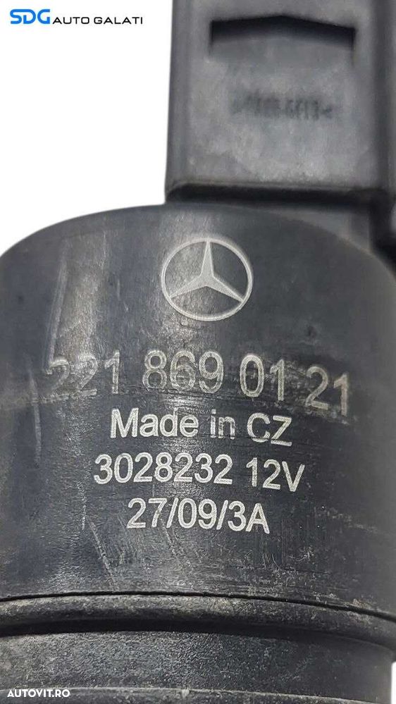 Pompa Motoras Vas Rezervor Lichid Stropgel Parbriz Mercedes Clasa ML Class W164 2005 - 2011 Cod 2218690121 [L7180] - 4