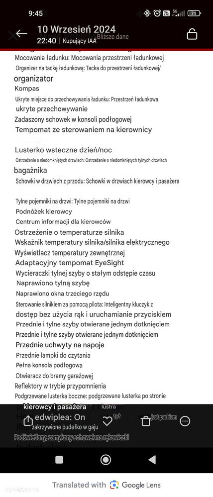 Subaru Outback 2.5i Exclusive (EyeSight) Lineartronic - 24