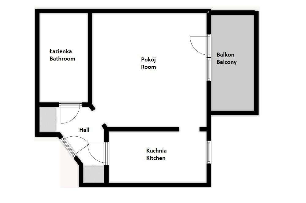 Stylowe studio z osobną kuchnią 32m2 ul. Ostatnia