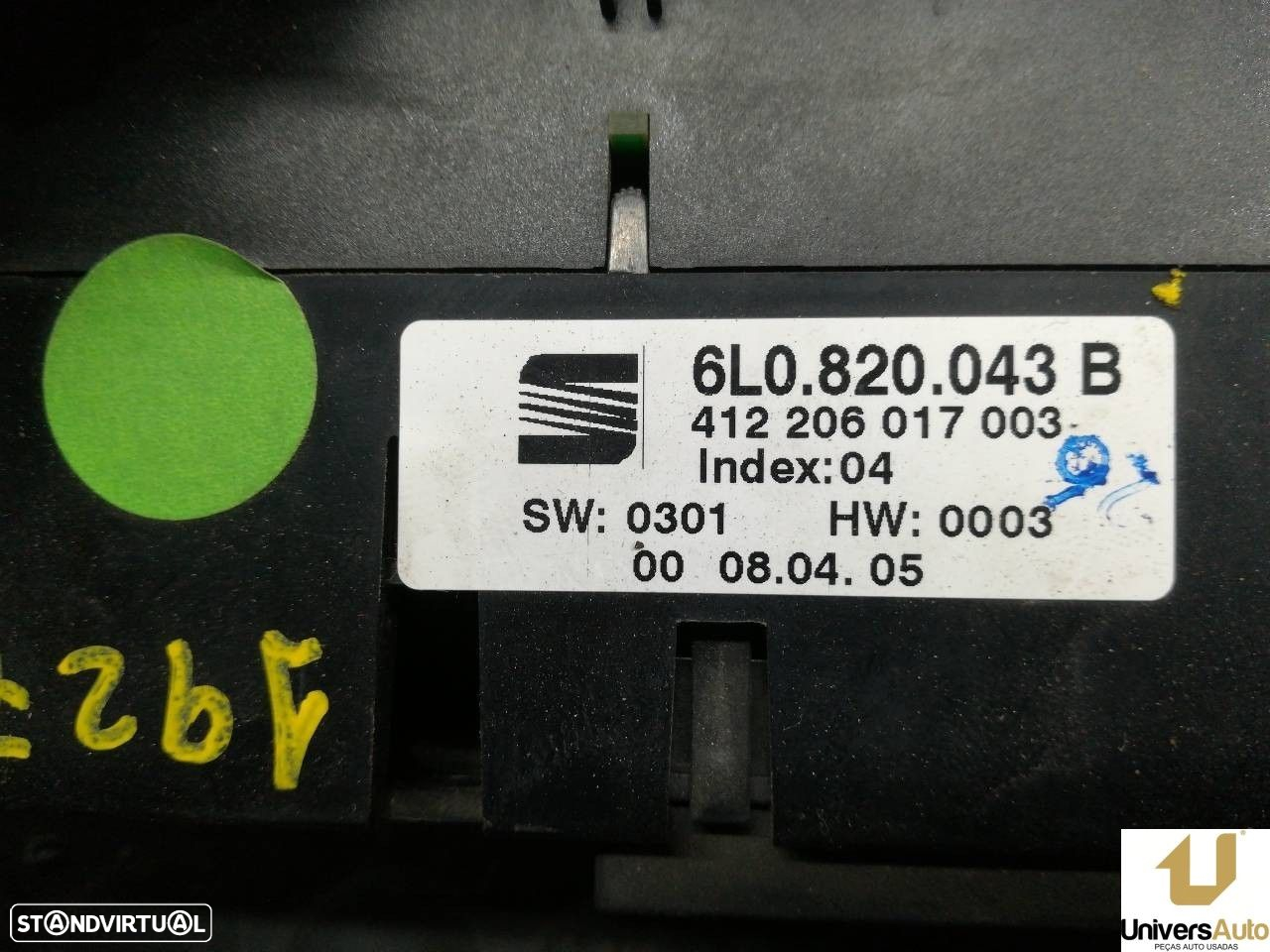 COMANDO CLIMATIZADOR SEAT IBIZA III 2005 -6L0820043B - 3