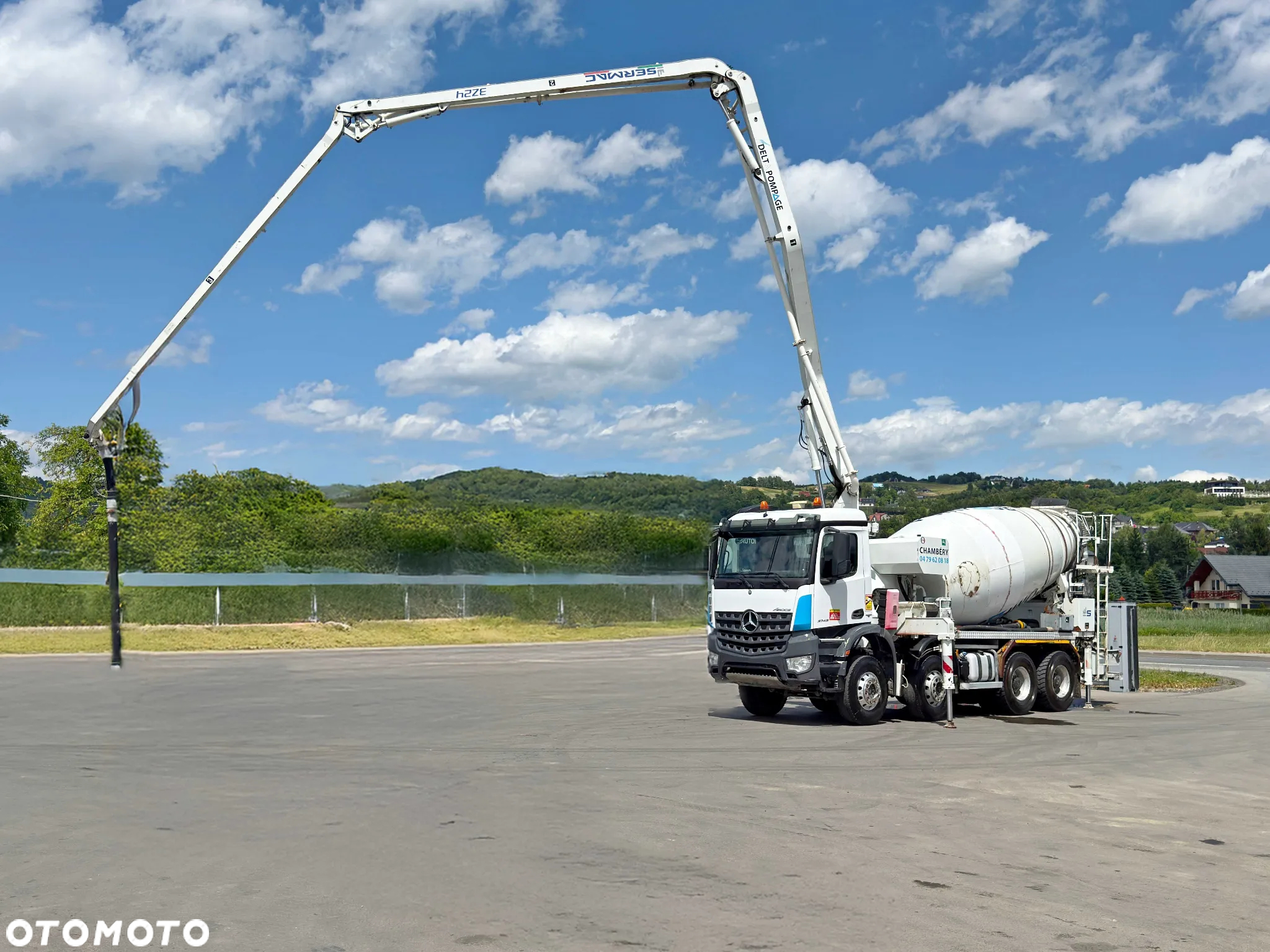 Mercedes-Benz AROCS 3743 * POMPA DO BETONU 24 m + PILOT * STAN BDB / 8x4 - 4