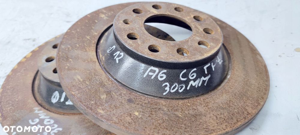 TARCZA TARCZE HAMULCOWE TYŁ AUDI A6 C6 300 MM - 2
