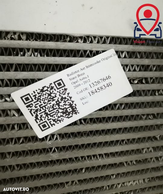 Radiator Aer Intercooler Original In Stare Buna Opel  Astra  J [2009 - - 7