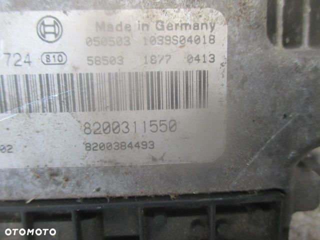 RENAULT ESPACE IV 4 ZESTAW KOMPUTER BLOKADA IMMO KARTA 2.2 DCI  8200311550 0281011724 - 3