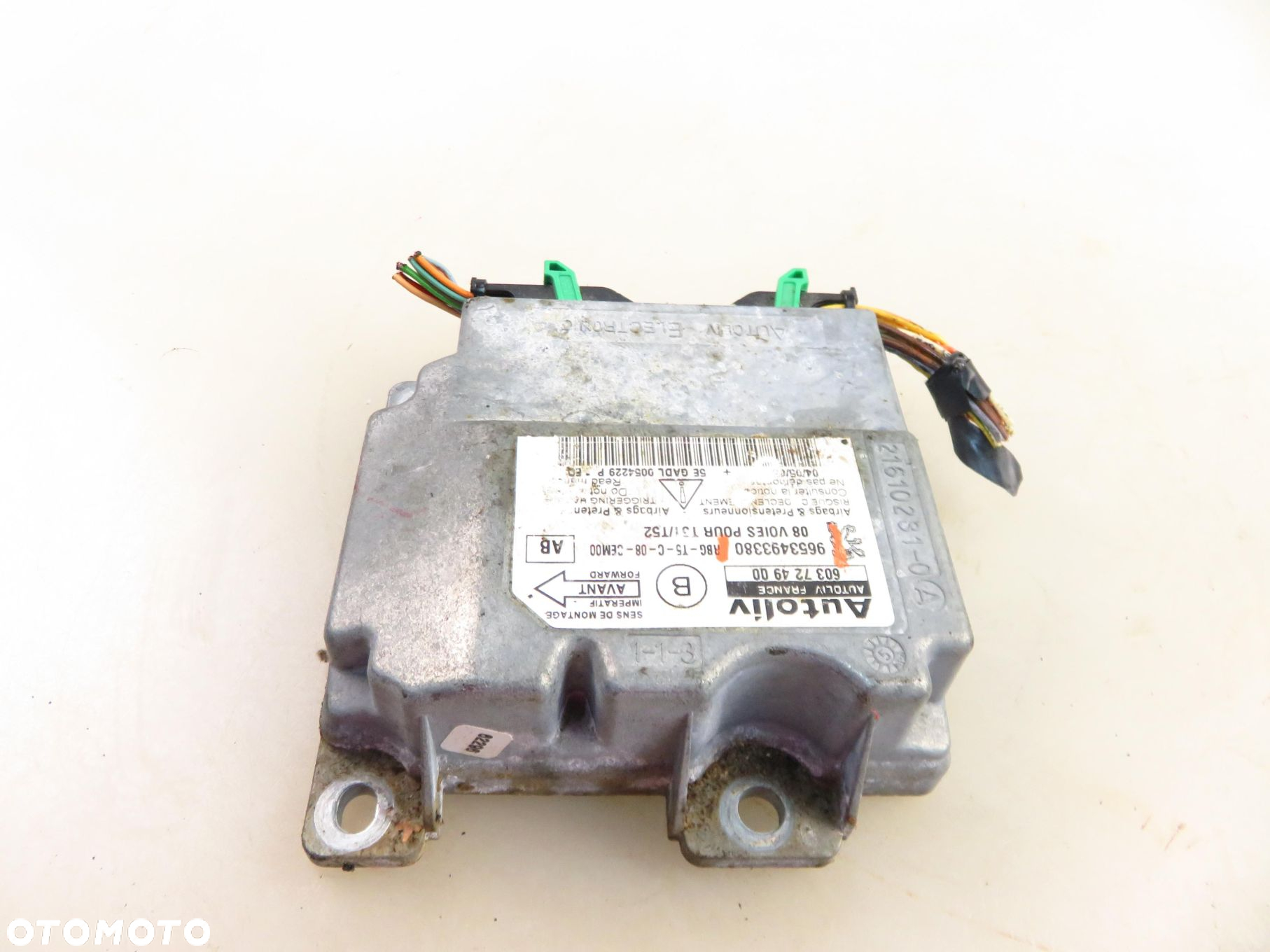 MODUŁ AIRBAG PEUGEOT 307 SW (3H) 9653493380 - 7