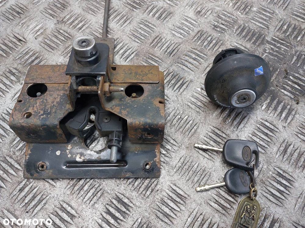 ZAMEK MASKI + KOREK WLEWU PALIWA FORD TRANSIT V VI MK5 MK6 XS41-16700-AF - 2