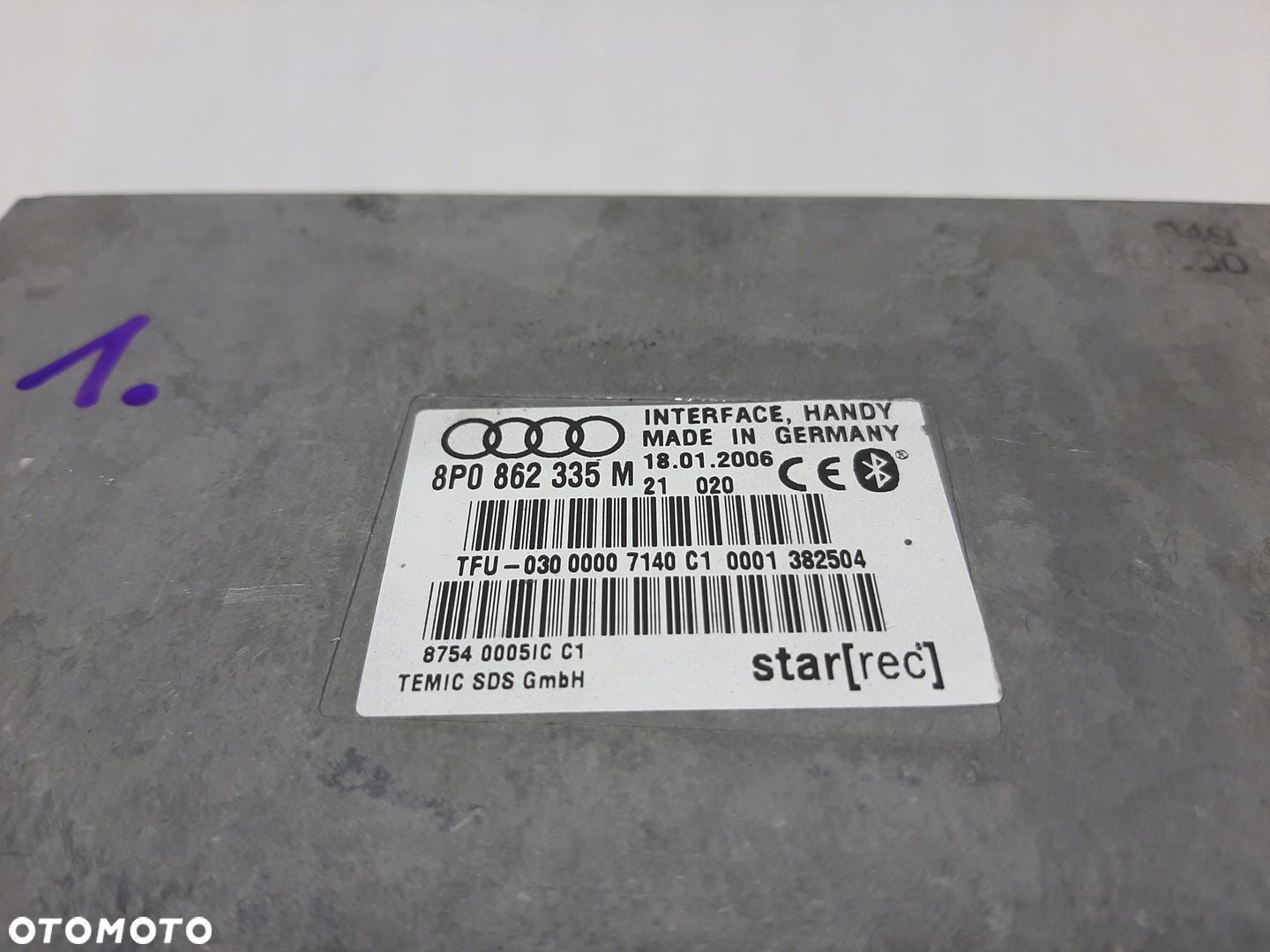 Audi A3 A4 B7 Sterownik Moduł Bluetooth 8P0862335M - 2