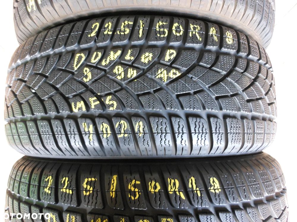 opony 225/50r18 dunlop sp winter sport 3d AO 7,5mm zima komplet - 4