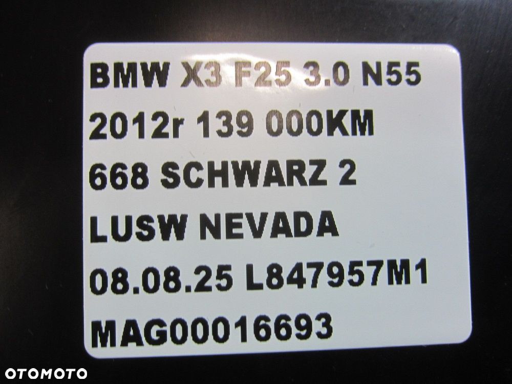 BMW X3 F25 X4 F26 SCHOWEK KONSOLI DESKI 9184154 KIEROWCY CZARNY 51459212921 - 11