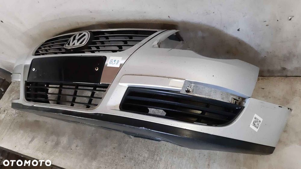 ^ ZDERZAK PRZÓD PRZEDNI VW VOLKSWAGEN PASSAT B6 LA7W SREBRNY - 3