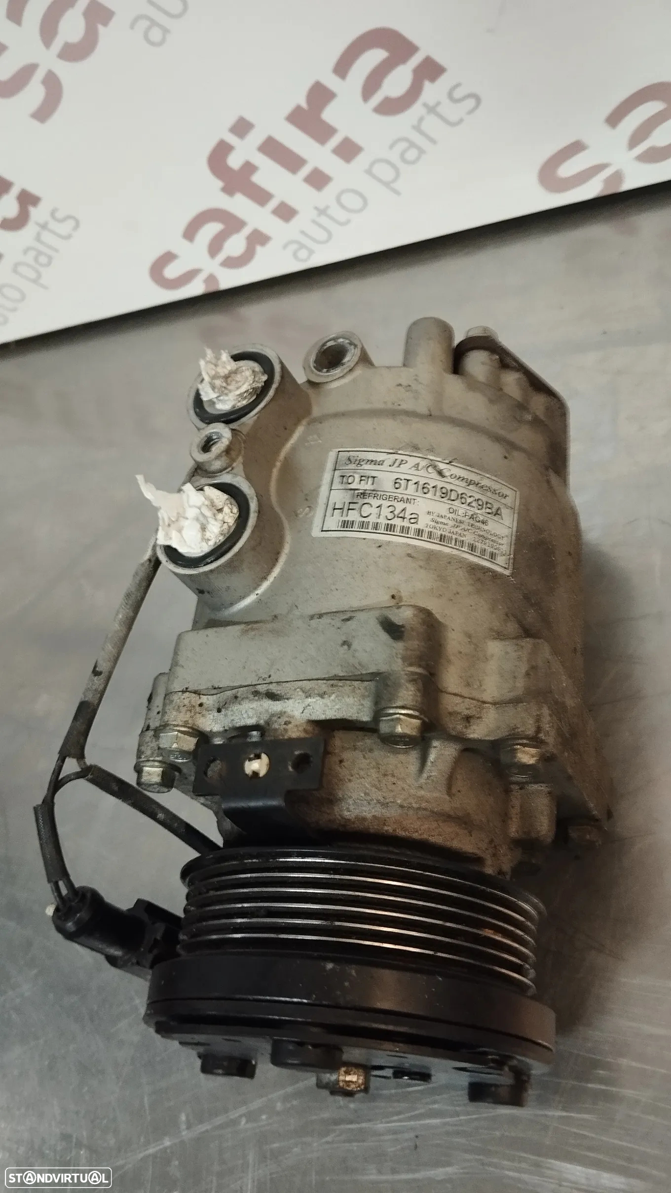 COMPRESSOR AC FORD TRANSIT CONNECT 1.8TDCI REF. 6T1619D629BA - 3