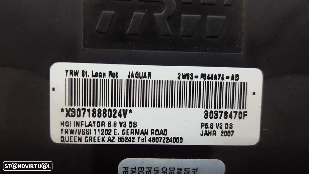 AIRBAG FRENTE DIREITO JAGUAR S-TYPE 2.7 V6 DIESEL CLASSIC - 3