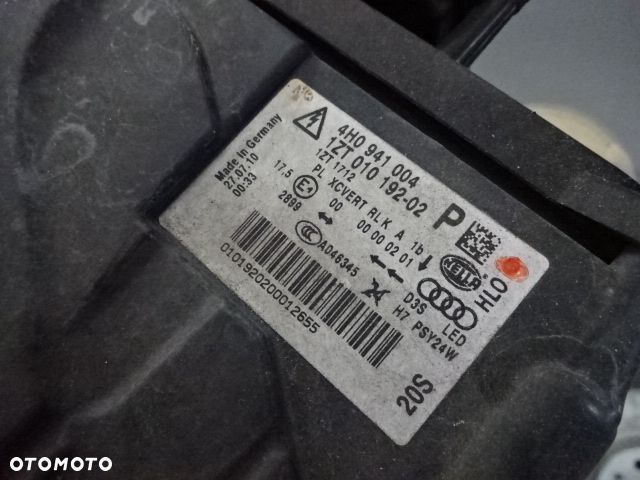 Prawa przednia lampa Xenon Audi A8 D4 - 7