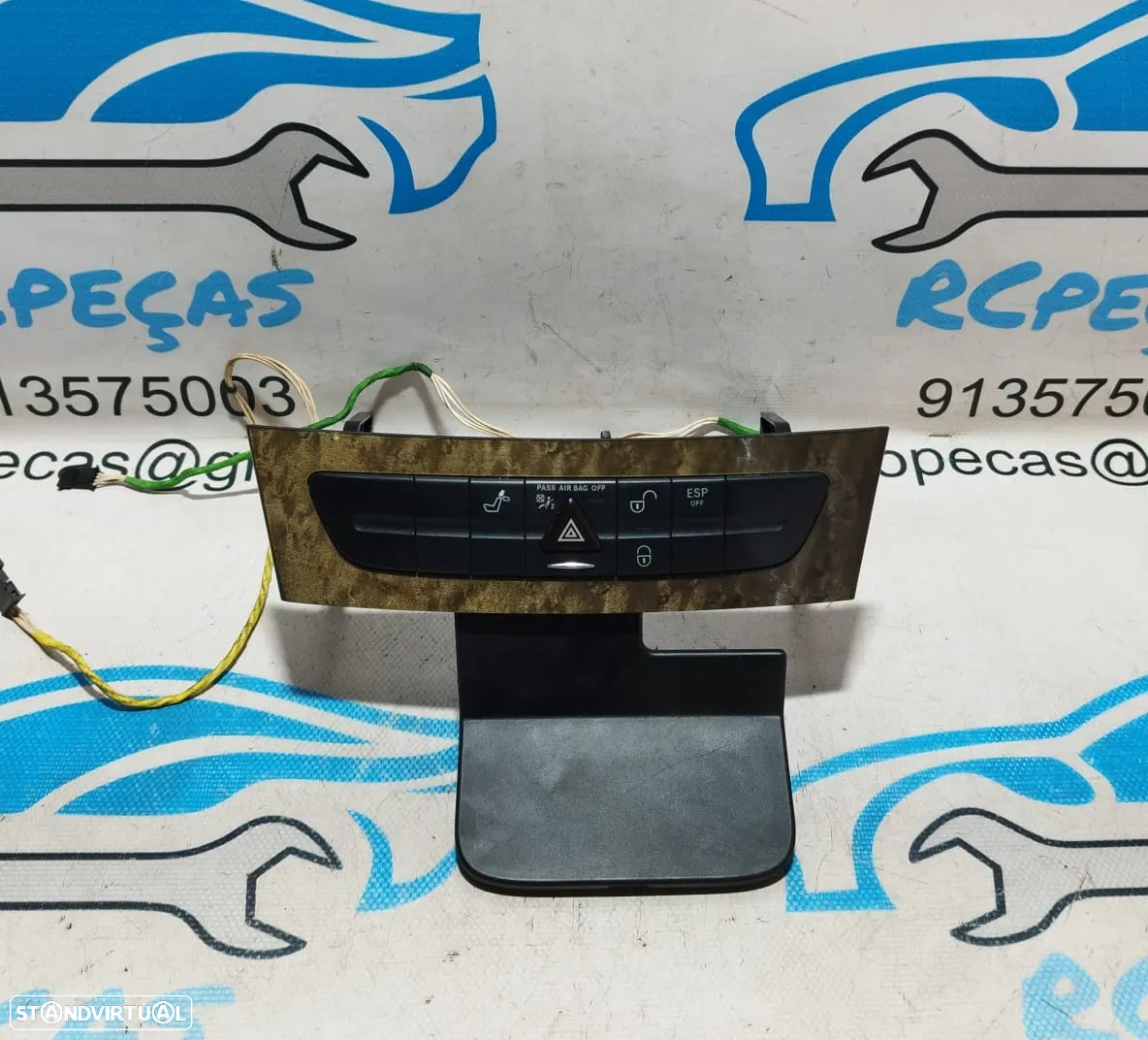 COMUTADOR CENTRAL DE COMANDOS 4 PISCAS ESP TRANCAR /DESTRANCAR PORTAS MERCEDES CLASS E W211 A2116800552 - 2