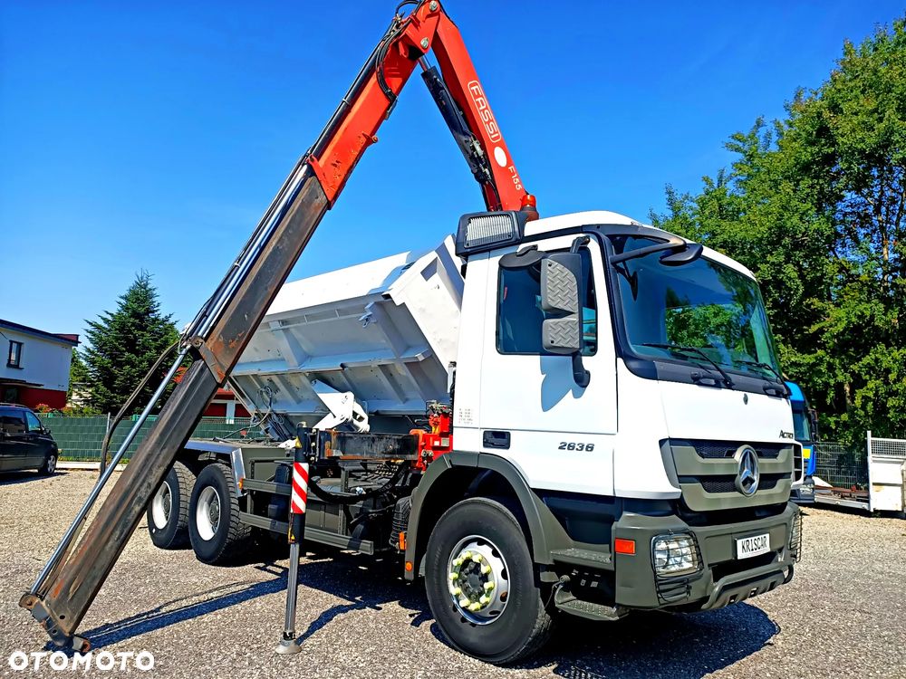 Mercedes-Benz Actros 2636 6x4 Wywrotka HDS Hydroburta Żuraw - 5