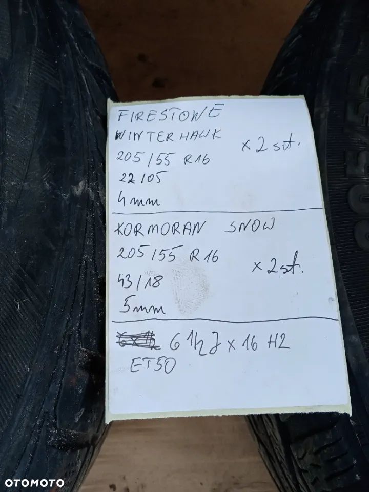 Felgi stalowe z oponami 6,5J X 16 H2 ET50  Audi A3 8P SRD 163902 DE - 9