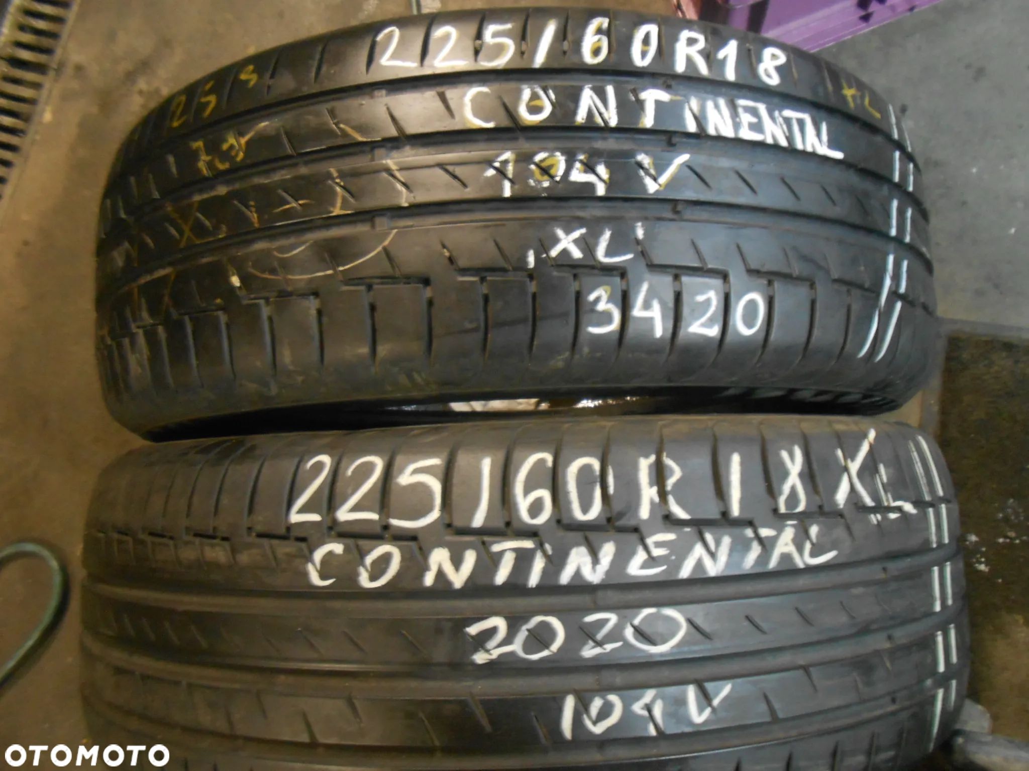 OPONY 225/60R18 CONTINENTAL PREMIUM CONTACT 6 XL DOT 3420 6.4MM - 1
