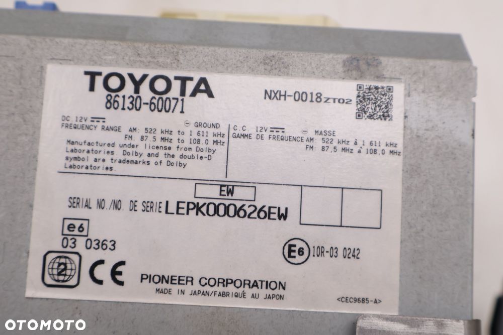TOYOTA LAND CRUISER 200 RADIOODTWARZACZ CD 86130-60071 - 9