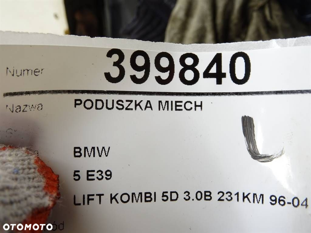 PODUSZKA MIECH - 130.00 PLN - BMW 5 Touring (E39) 1996 - 2004 530 i 170 kW [231 KM] benzyna 2000 - - 4