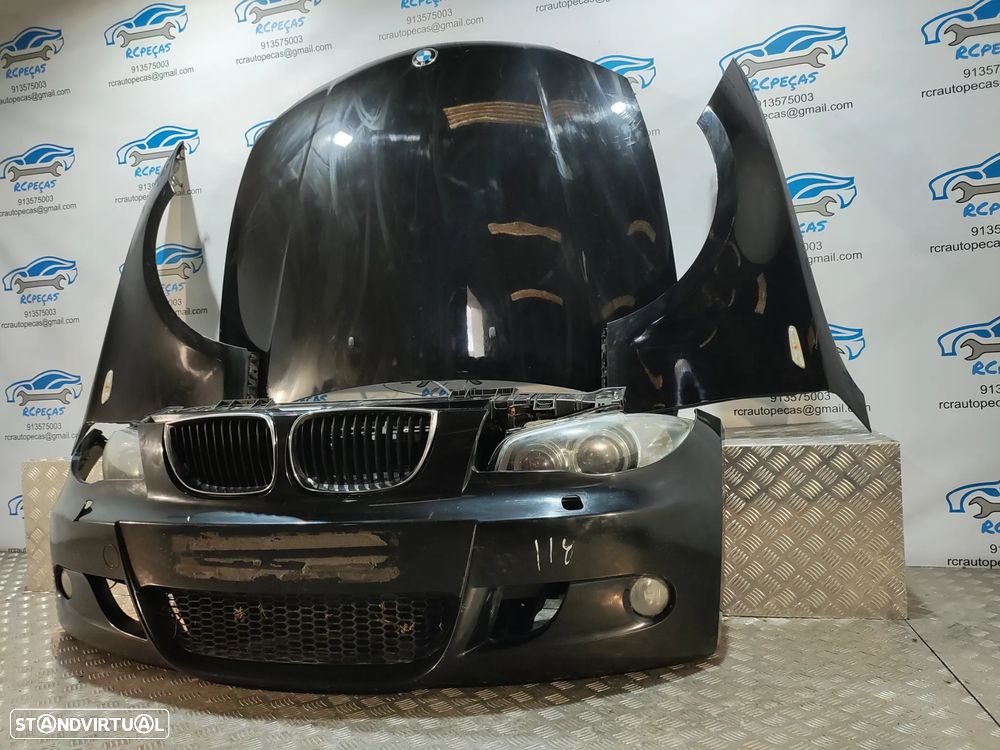 FRENTE COMPLETA BMW SERIE 1 E87 PACK M E81 CAPOT PARACHOQUES GUARDA-LAMAS OTICAS XENON RADIADOR VENTILADOR FRENTE FIBRA REFORÇO - 3