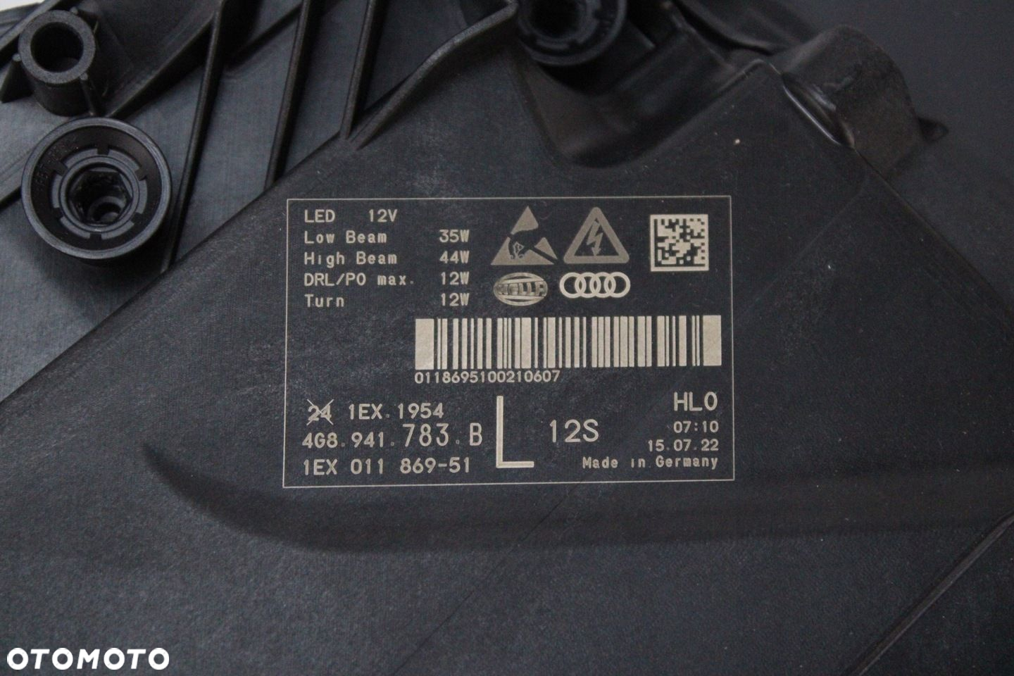 NOWA ORG LAMPA LEWY PRZÓD MATRIX AUDI A7 S7 RS7 4G8941783B - 15