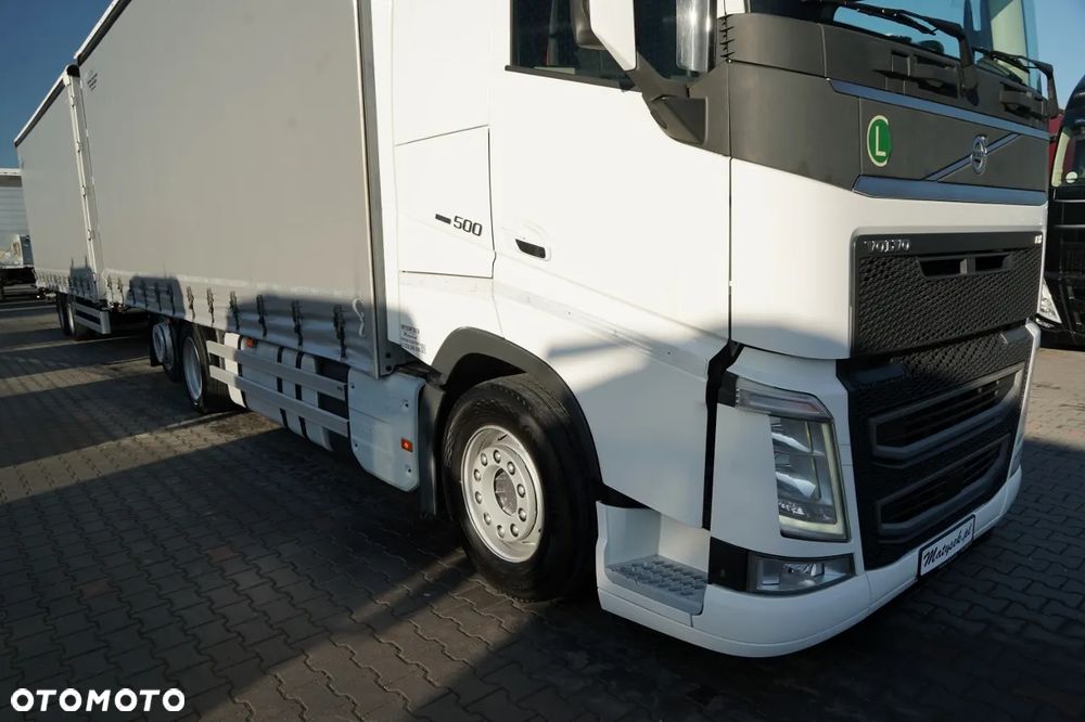Volvo FH 500 / TANDEM PRZEJAZDOWY 120 M3 / 6X2 / MEGA / OŚ PODNOSZONA / TV / + PRZYCZEPA GNIOTPOL - 9