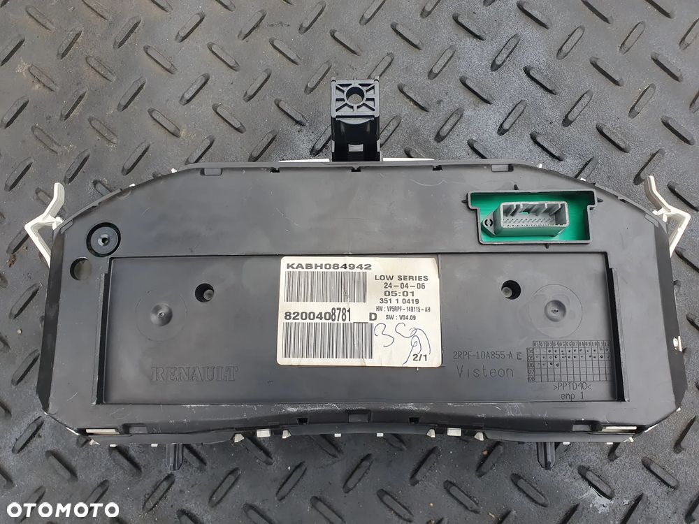 RENAULT Megane 2 II 03-09 LICZNIK ZEGARY OBROTOMIERZ OE 8200408781 - 2