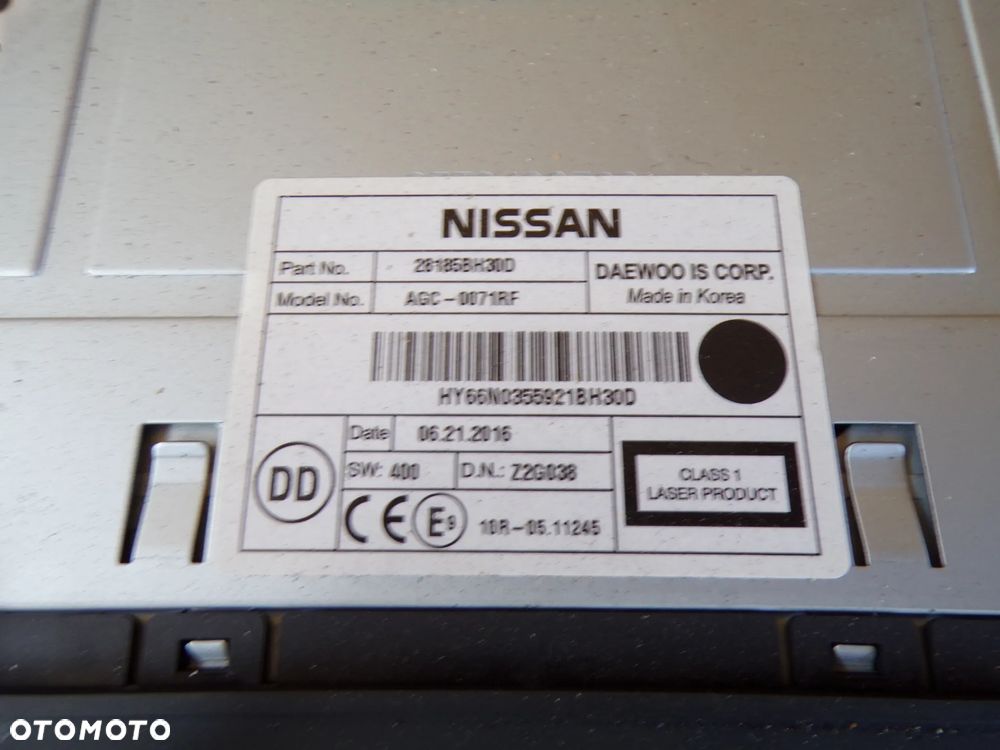 RADIO NISSAN NV200 X TRAIL 28185BH30D - 3