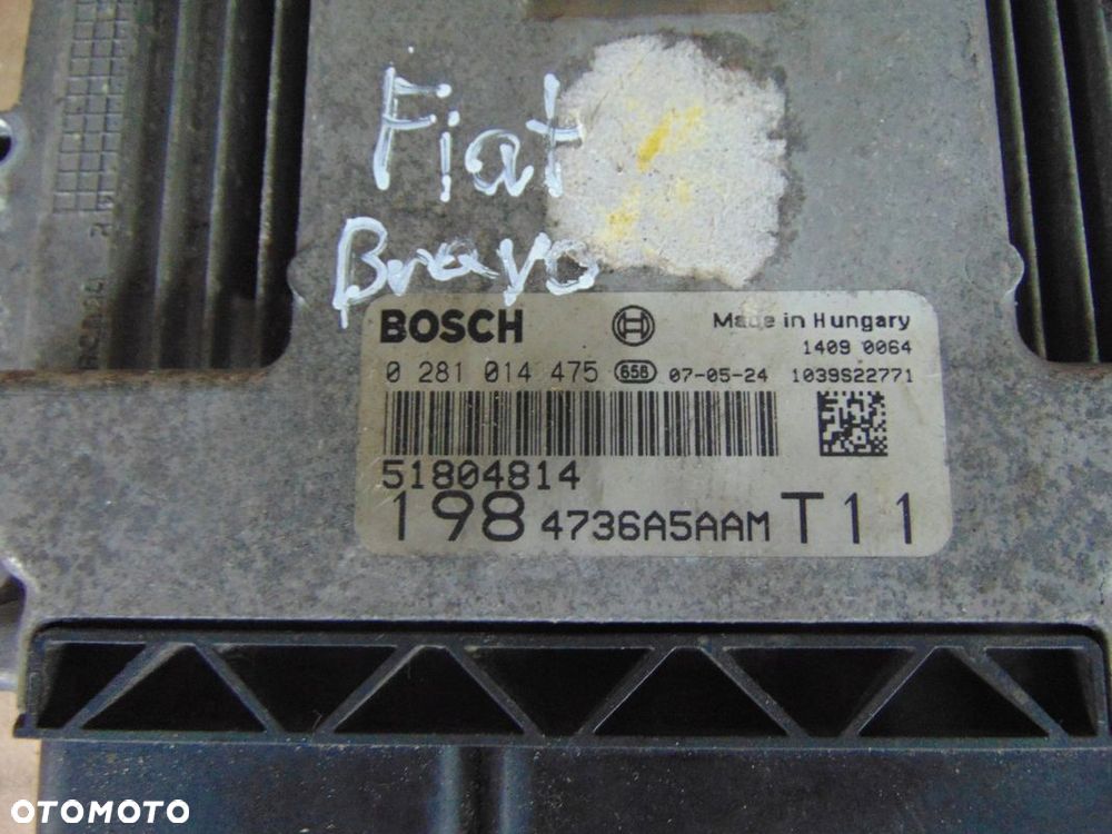 KOMPUTER STEROWNIK SILNIKA FIAT BRAVO II 1.9 JTD - 2