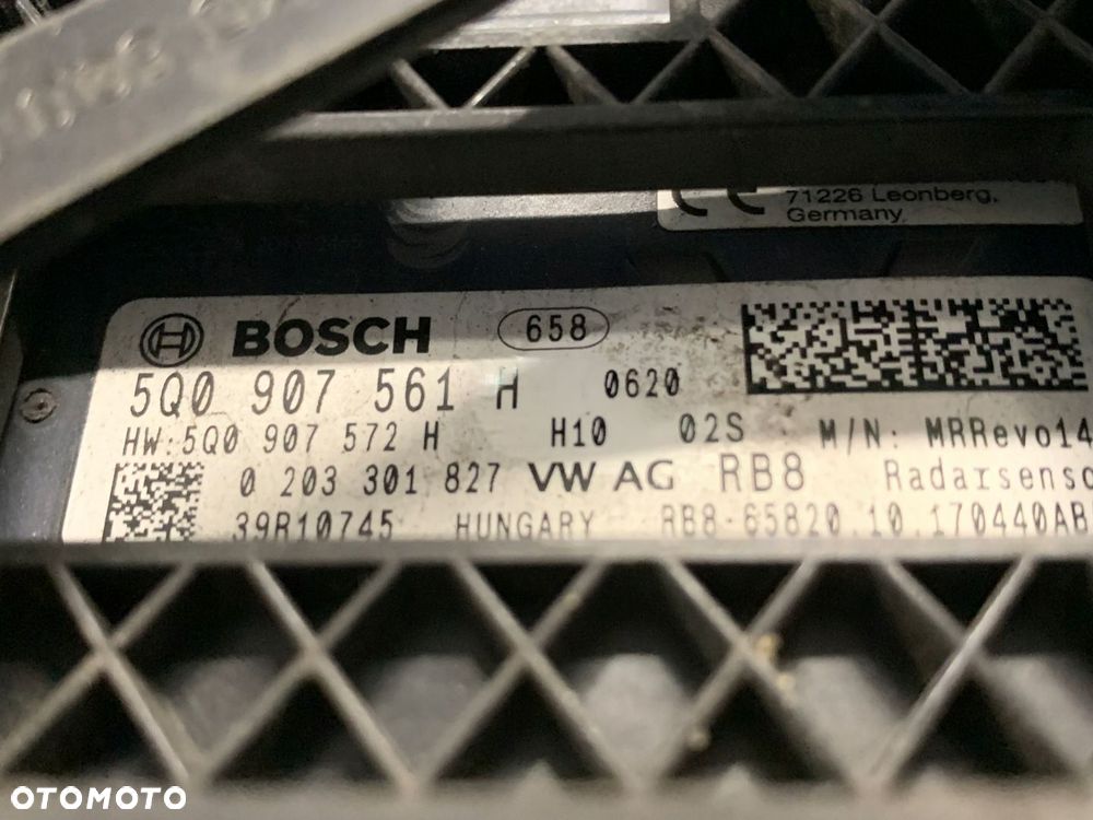 VW AUDI SEAT SKODA 5Q0 SENSOR RADAR DISTRONIC 5Q0907561 H KOMPLETNY - 3