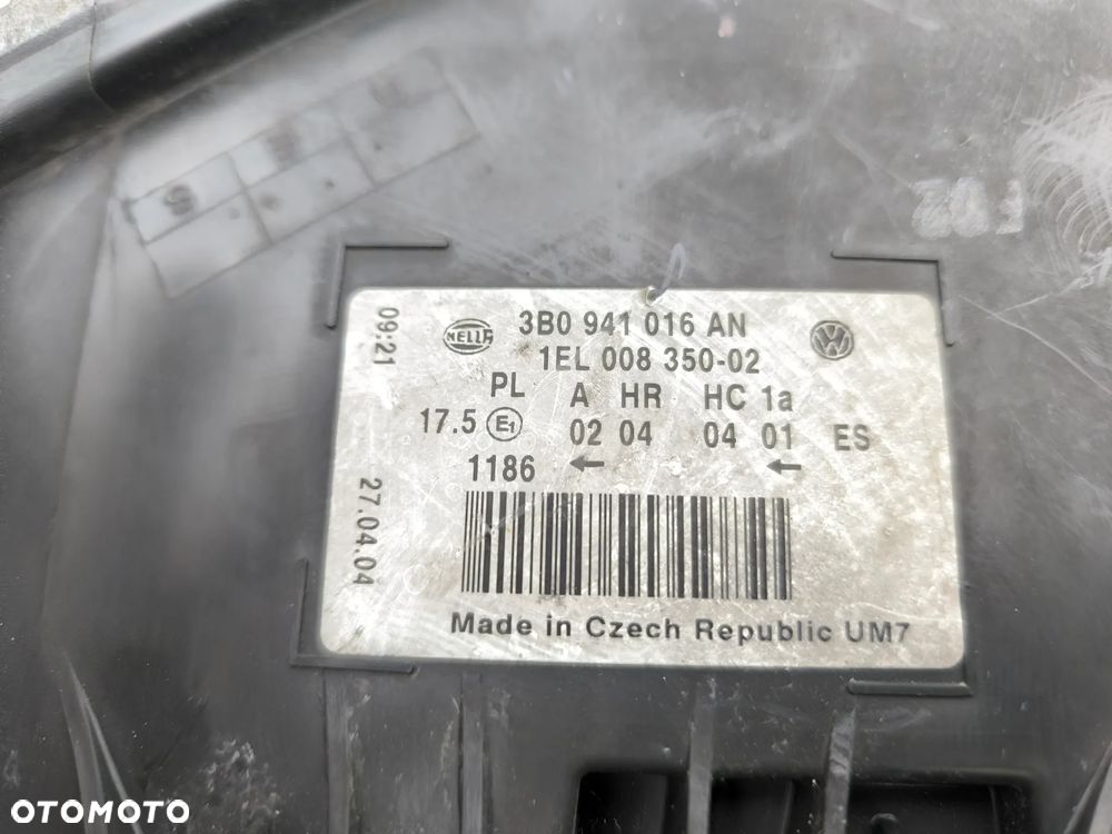 lampa prawy przód VW passat B5 lift - 5