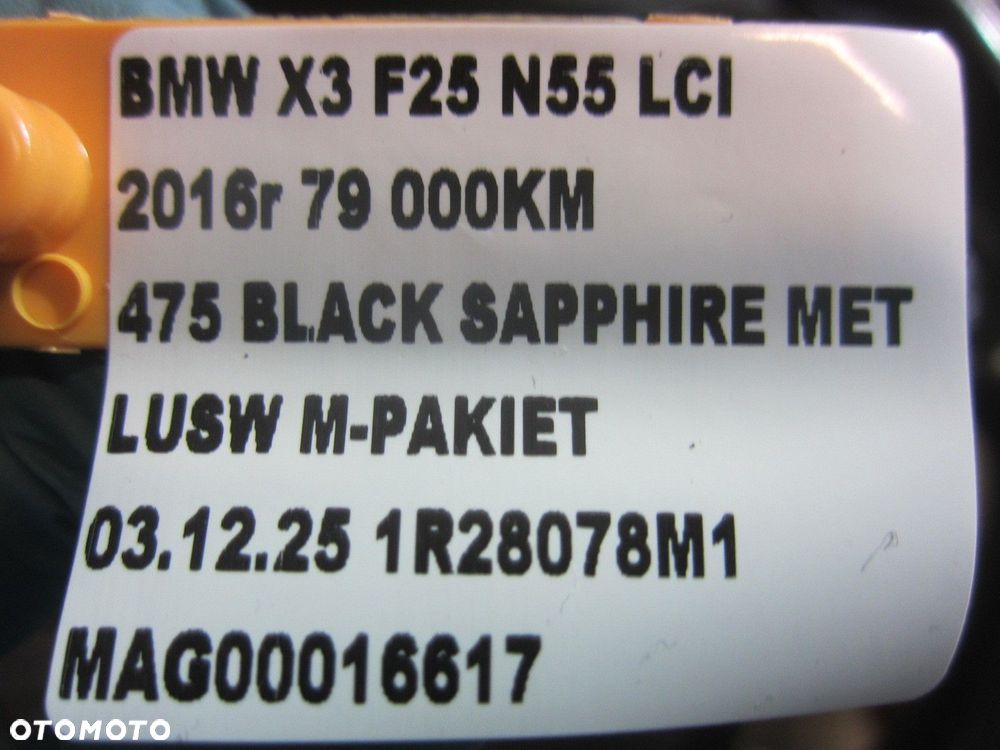 BMW X3 F25 F26 SKÓRZANA KIEROWNICA WIBRACJE SKÓRA ŁOPATKI M-PAKIET 7848528 - 16
