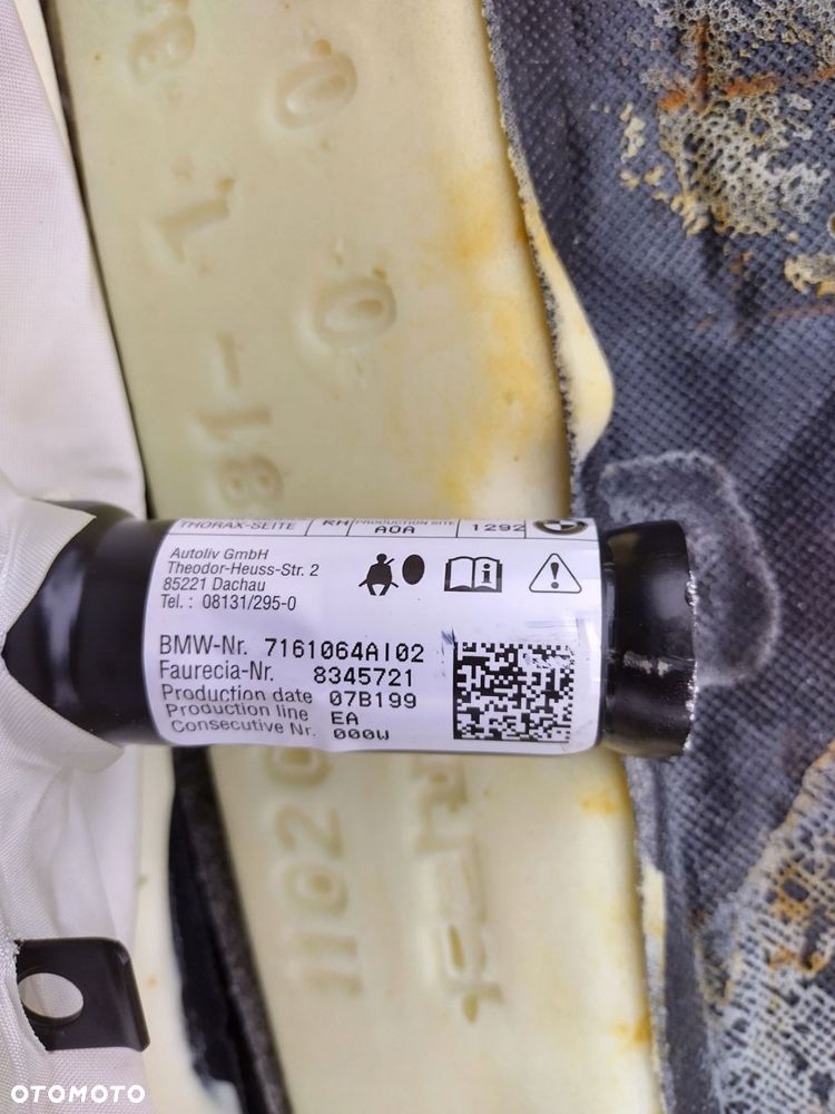 bmw x5 e70 oparcie fotela prawy przód prawe przednie beżowe oryg - 8